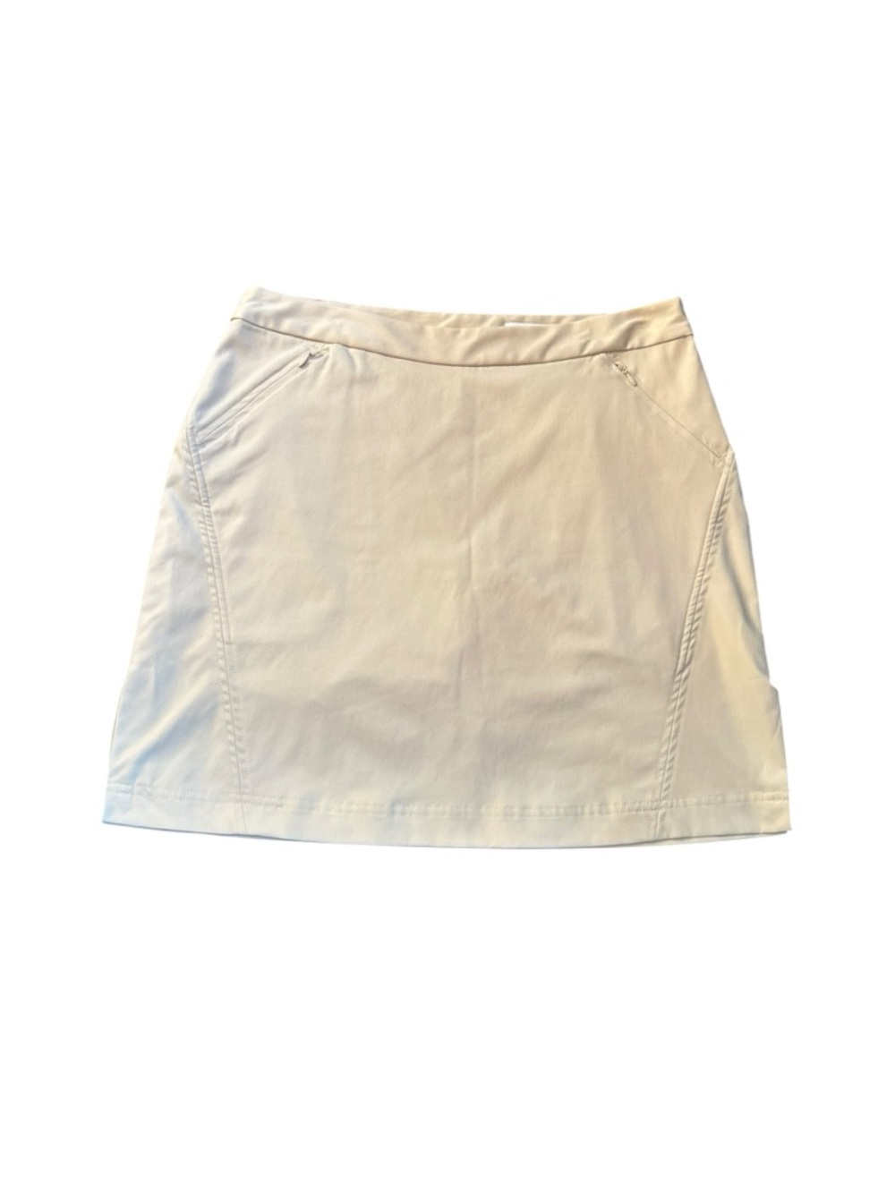 Callaway Golf Skort Women's 10 Beige Pleated Athletic Tennis Pickleball Zip